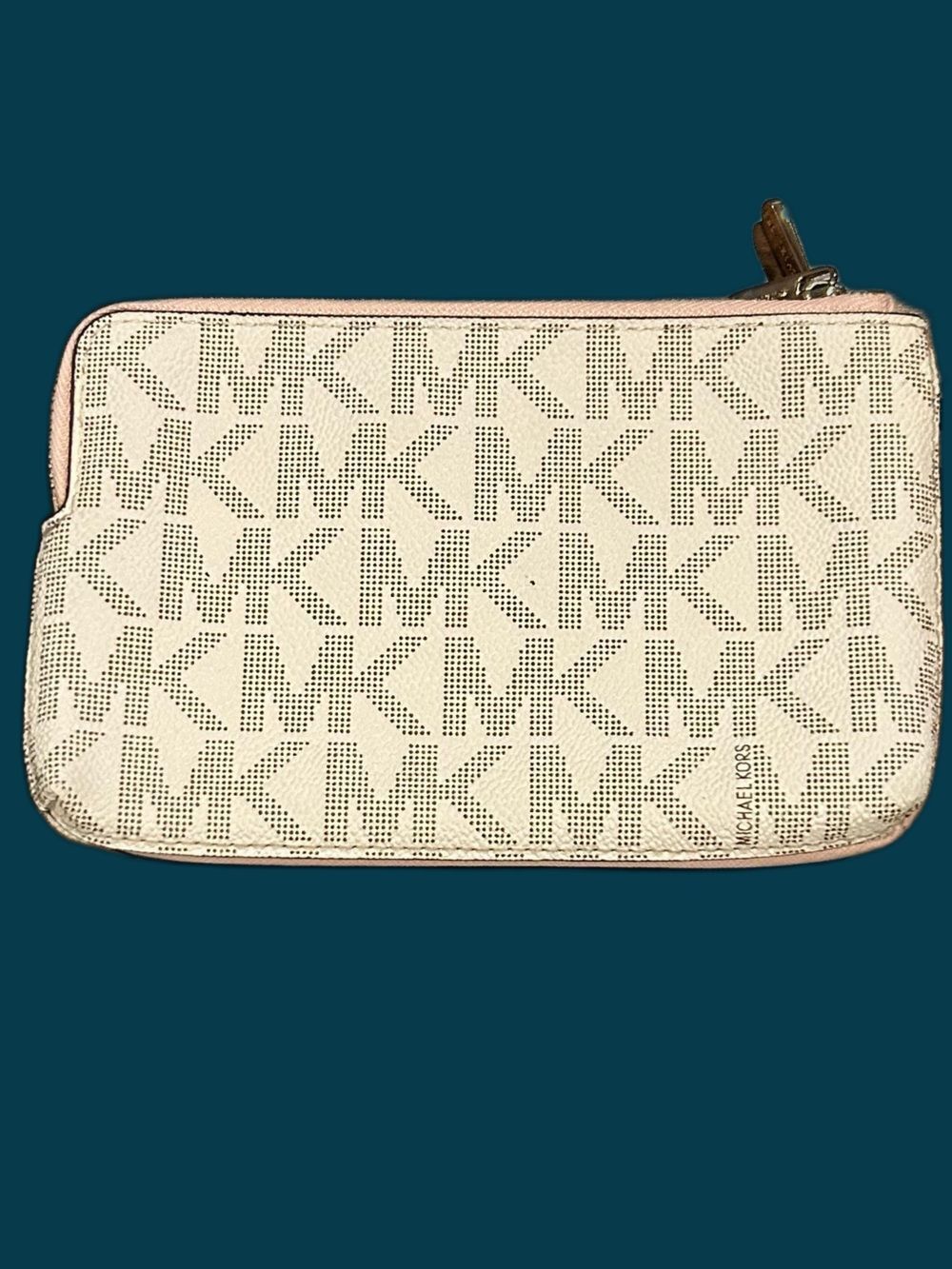 Michael Kors Saffiano Leather Zip Wristlet